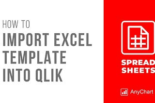 Title image captioned How to Import Excel Template into Qlik, with the Spreadsheets extension and AnyChart logos
