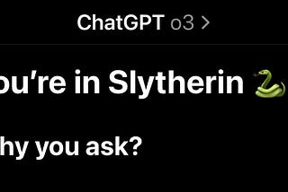Discover your Hogwarts House with ChatGPT