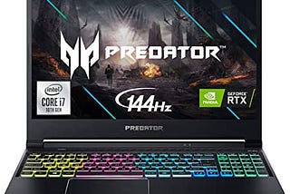 Acer Predator Helios 300 Gaming Laptop, Intel i7–10750H, NVIDIA GeForce RTX 2060 6GB, 15.6"