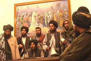 Taliban in presidential palace