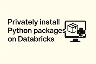 How to privately install Python packages on Databricks cluster with Azure Artifacts