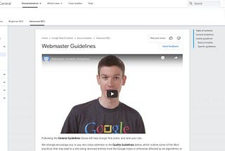 google search central webmaster guidelines