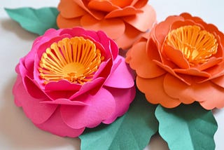 Camelia Paper Flower