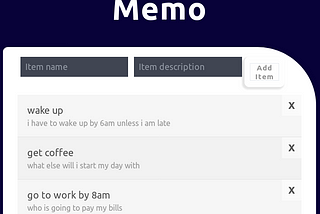 Firebase Memo App