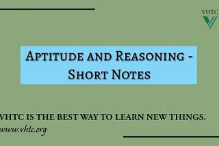 Aptitude and Reasoning - Essential Skills for Success