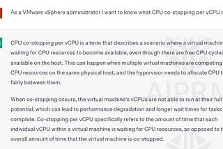 Can we understand and fix VMware VM problems with a Little Help from ChatGPT?