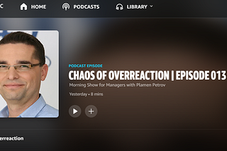 Chaos of Overreaction | Episode 013