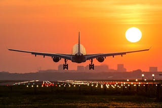 LANDING OF A LOVELY FLIGHT AND TAKING ANOTHER CHALLENGING FLIGHT