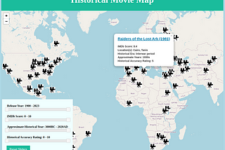 Historical Movie Map: A project to filter and find movies on a map