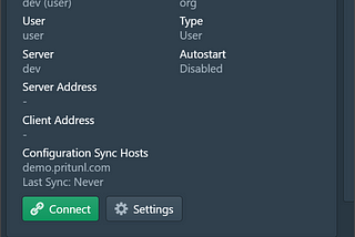 Pritunl VPN Client