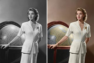 Colored Celebrities From The Golden Age Of Hollywood Using AI And It Takes A Few Seconds