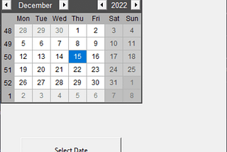 How to make a Calendar using Python Tkinter