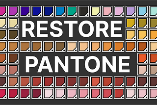 Restoring Pantone Colors in New Illustrator Versions