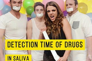 Detection time of drugs in saliva