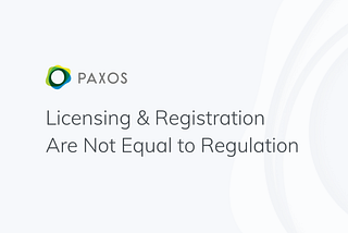 Licensing & Registration Are Not Equal to Regulation