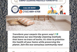 Carpet Cleaning Freehold Township NJ