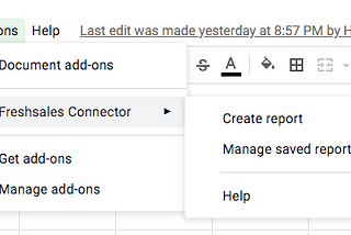 Freshsales GSheet Connector