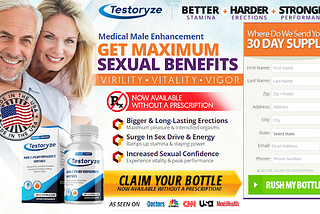 Testoryze Male Enhancement : Triple Intensity Male Enhancement Pills For INTENSE SEX!