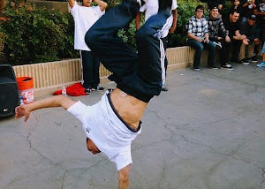 Breakdancing One Hand