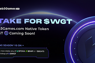 Stake for $WGT: Season 1 Rewards Now Claimable, Season 2 in Full Swing!