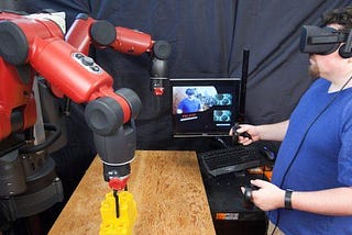 Using virtual reality to operate robots remotely
