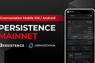 How to create your personal Persistence(XPRT) account on Cosmostation Wallet (iOS/Android/Web).