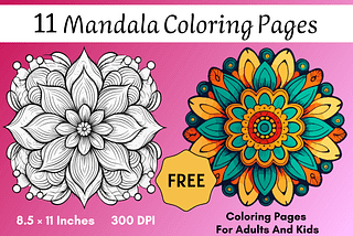 Free Mandala Coloring Pages Bundle