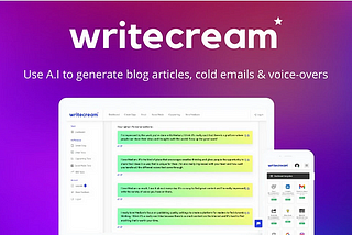 Writecream Lifetime Deal: Secret Weapon For SEO, Sales & Marketing