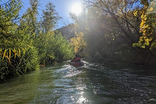 Verde River Packrafting and off-trail Trekking in Arizona