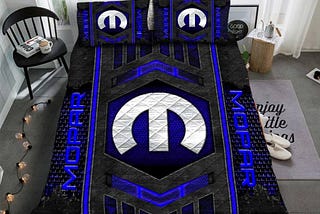 Unleash Your Passion for Mopar with the Ultimate Logo Print Bedding Set