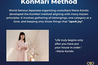 Sparking Joy through Order: The KonMari Method and Its Application in Kaizen