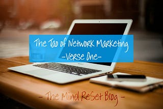 The Tao of Network Marketing | Verse One