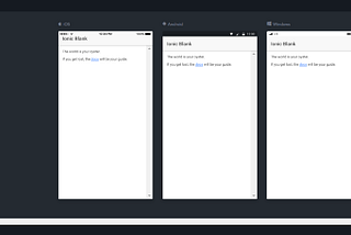 The Basics — Ionic Part 1