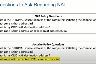 Palo Alto -Understanding the NAT/Security Policy Configuration