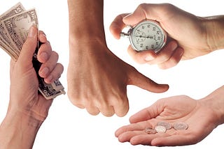 Photo of money held in hand as representation of looking for a pay stub. Listen on the Native Angelino Podcast with Tom Levine, Los Angeles, CA.
