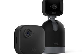 Blink Outdoor 4 (4th Gen) + Blink Mini Pan-Tilt Camera — Smart security camera, two-way talk, HD…