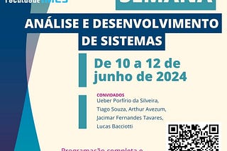 1ª Semana ADS Imes: https://bit.ly/semana-ads-imes