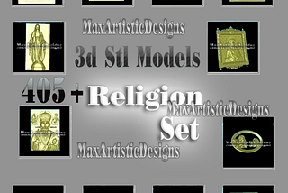 400+ christian religion icons 3d stl models set for CNC Routers — Download