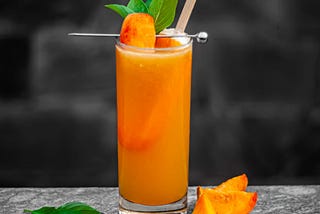 A Peach Cocktail that is a true ode to Summer.