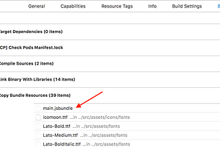 react-native: main.jsbundle does not exist.
