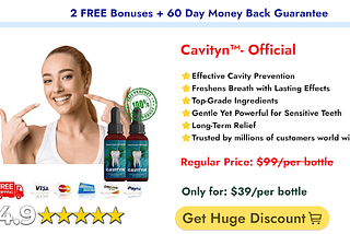 Cavityn Drops Cost: Prevent Cavities and Gum Disease [USA, CA, UK, AU, NZ]