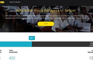 One of the world’s biggest money movers is now sending refugees to school — with loyalty points