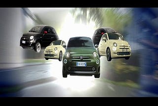 Homenagem psicodélica aos 60 anos do Fiat 500