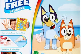 Crayola Bluey Color Wonder Coloring Set, 18 Bluey Coloring Pages, Mess Free Coloring for Toddlers…