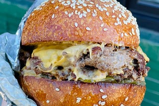 The Evergreen Butcher + Baker Cheeseburger