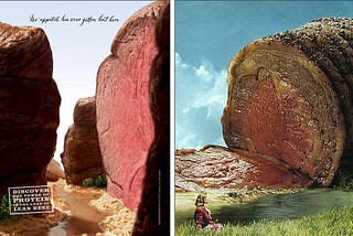 “Powerful Beefscapes” advertising campaign