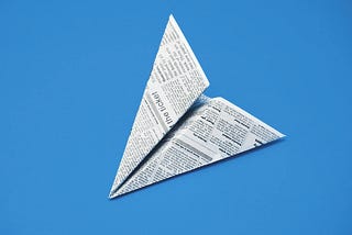 A picture of a paper plane