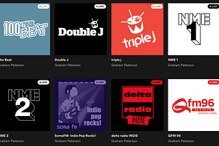Spotify Live Radio Playlists