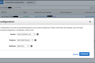 AWS Site-to-Site VPN Connection to On-Premises Network