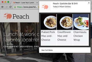 Peach Chrome Extension
